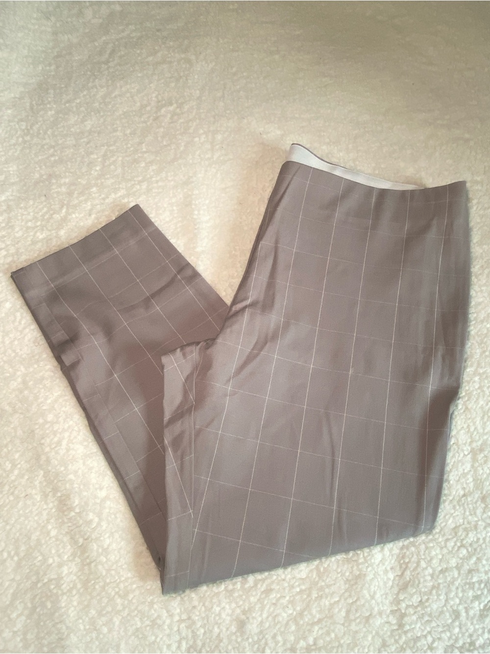 a new day Gray Windowpane Ankle Trousers